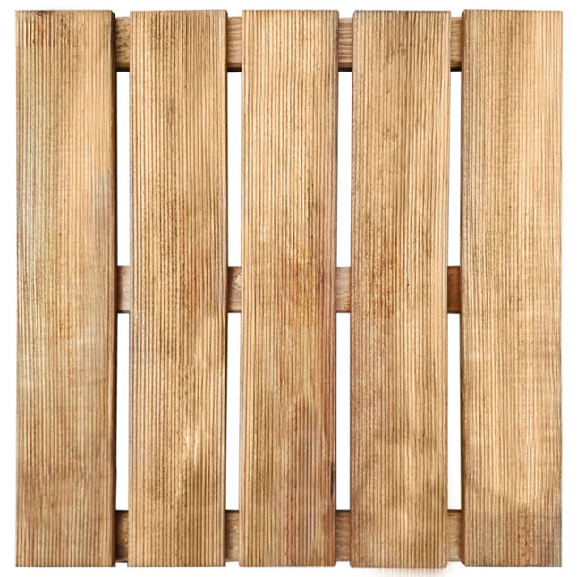 Piastrelle per Esterni 12 pz 50x50 cm in Legno Marrone