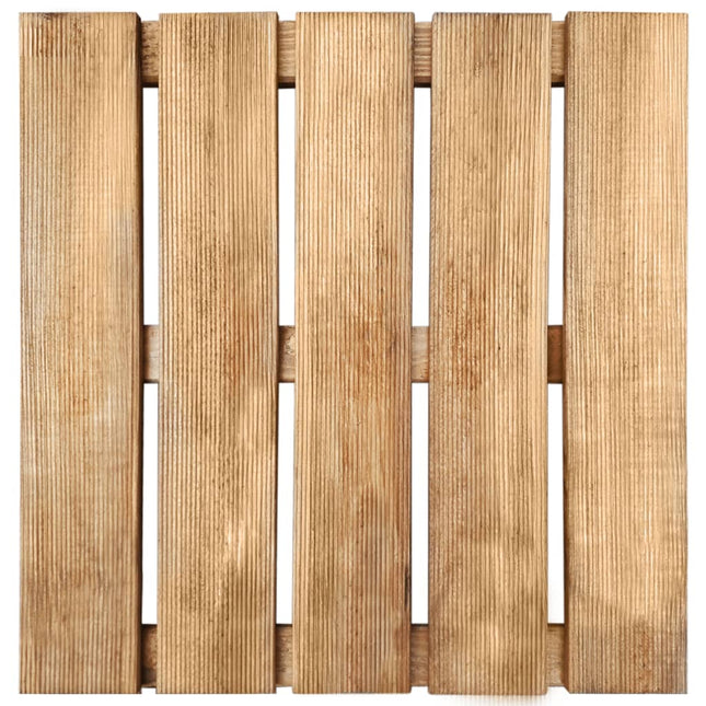 Piastrelle per Esterni 30 pz 50x50 cm in Legno Marrone