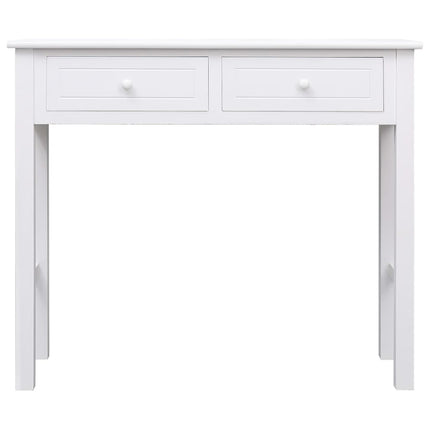 Tavolo Consolle Bianco 90x30x77 cm in Legno