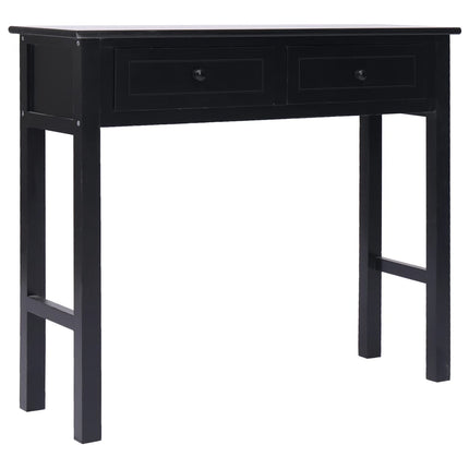 Tavolo Consolle Nero 90x30x77 cm in Legno