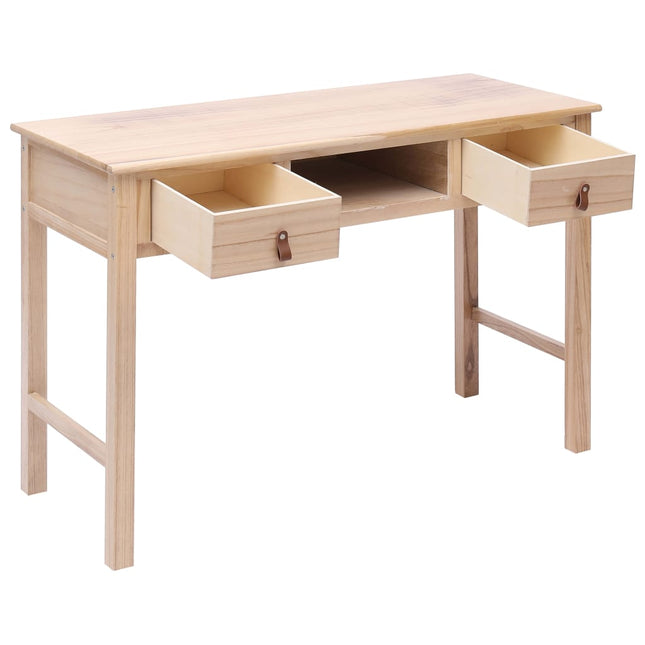 Scrivania Naturale 110x45x76 cm in Legno