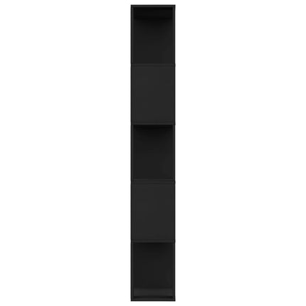 Libreria/Divisorio Nero 80x24x159 cm in Legno Multistrato
