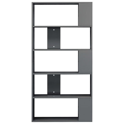 Libreria/Divisorio Grigio Lucido 80x24x159 cm