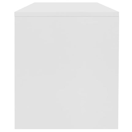 Tavolino da Salotto Bianco 100x40x40 cm in Legno Multistrato