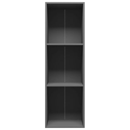 Libreria/Mobile TV Grigio 36x30x114 cm in Legno Multistrato