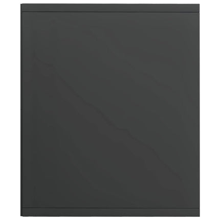 Libreria/Mobile TV Grigio Lucido 36x30x114 cm Legno Multistrato
