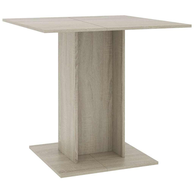 Tavolo da Pranzo Rovere Sonoma 80x80x75cm in Legno Multistrato