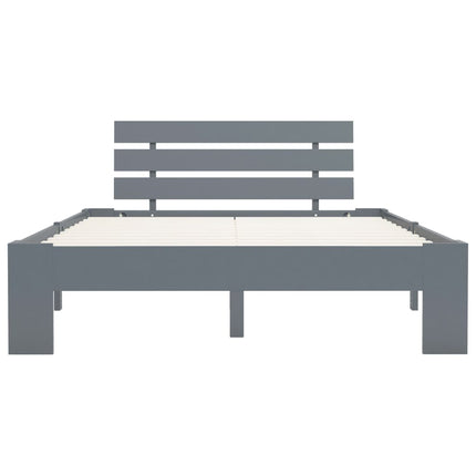 Giroletto senza Materasso Grigio 100x200 cm in Legno di Pino