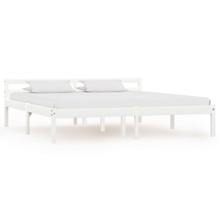 Giroletto senza Materasso Bianco 180x200 cm in Legno di Pino