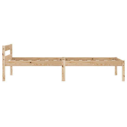 Giroletto senza Materasso 100x200 cm in Legno Massello di Pino