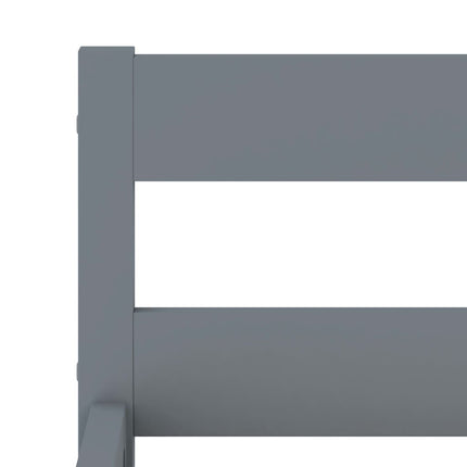 Giroletto senza Materasso Grigio 100x200 cm in Legno di Pino