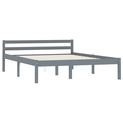 Giroletto senza Materasso Grigio 100x200 cm in Legno di Pino
