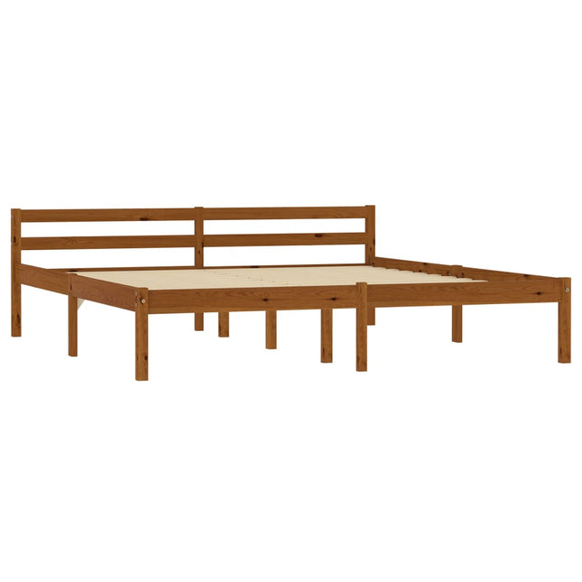Giroletto senza Materasso Ambrato 180x200 cm in Legno di Pino