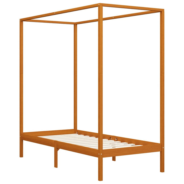Giroletto senza Materasso Ambrato Legno Massello Pino 90x200 cm
