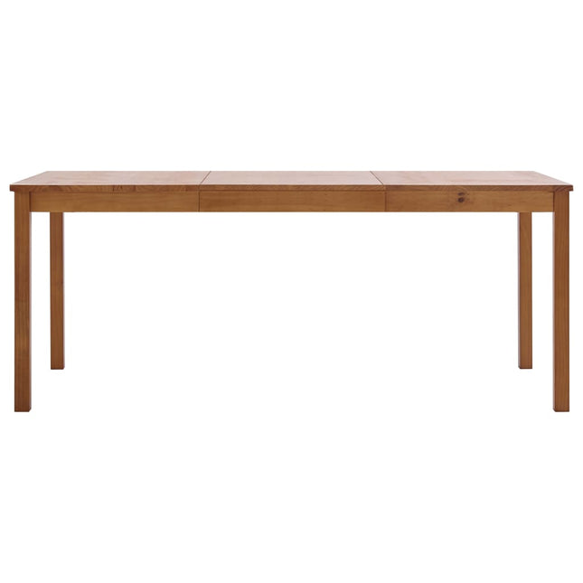 Tavolo da Pranzo Marrone ambra 180x90x73 cm in Legno di Pino