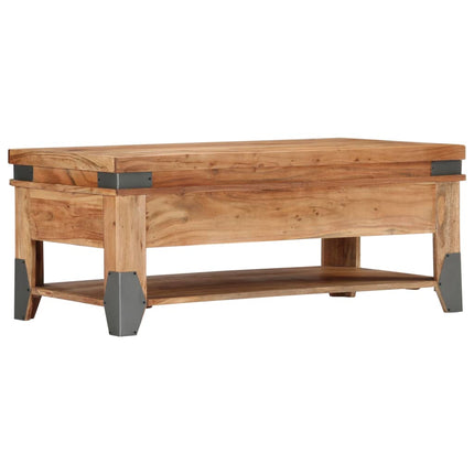 Tavolino da CaffÃƒÂ¨ 110x52x45 cm in Legno Massello di Acacia