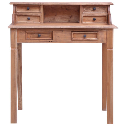 Scrivania con Cassetti 90x50x101 cm in Legno Massello di Mogano
