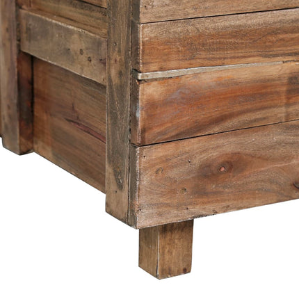 Tavolino da Salotto 65x65x38 cm in Legno Massello di Mogano