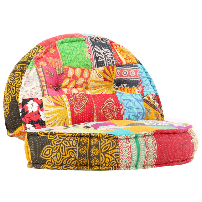 Pouf 100x20 cm in Tessuto Patchwork