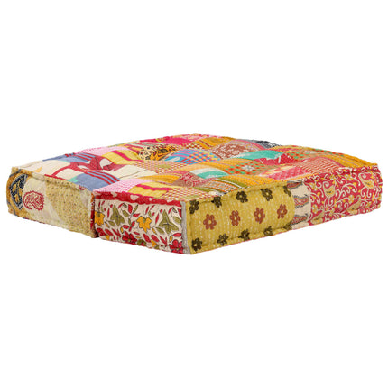 Pouf 100x100x20 cm in Tessuto Patchwork