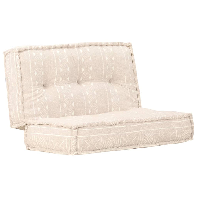 Pouf 100x100x20 cm in Tessuto Beige