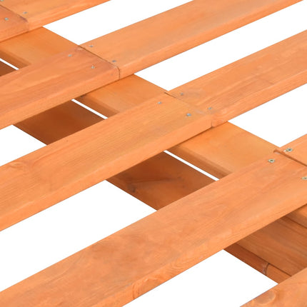 Giroletto in Pallet Marrone Legno Massello di Pino 120x200 cm