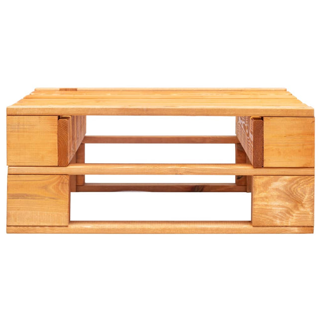 Ottomana da Giardino Pallet in Legno ambra