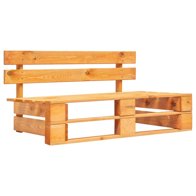 Panca da Giardino in Pallet in Legno Marrone ambra
