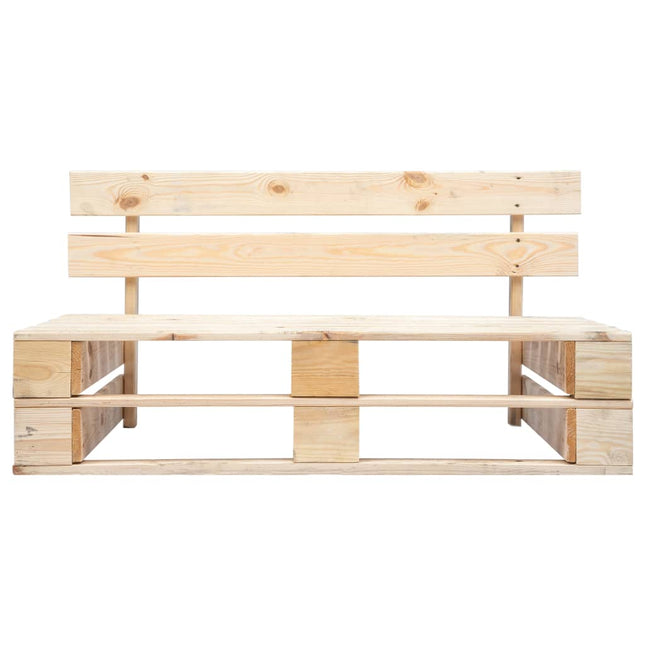 Panca da Giardino su Pallet in Legno