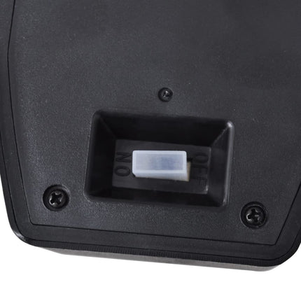 Lampade Solari a Parete 2 pz con Sensore Movimento Nere