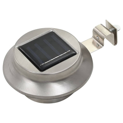 Lampade Solari da Esterno 12 pz LED Rotonde 12 cm Bianche