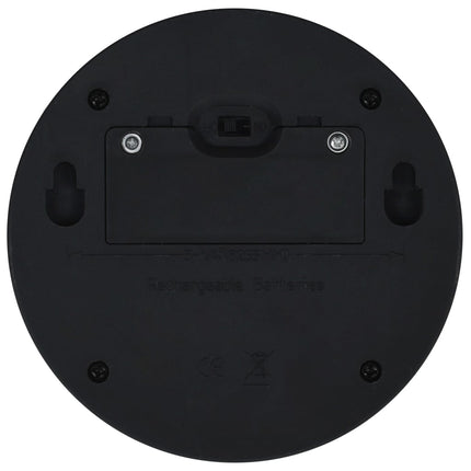 Lampade Solari da Parete da Esterno a LED 24 pz Rotonde Nere