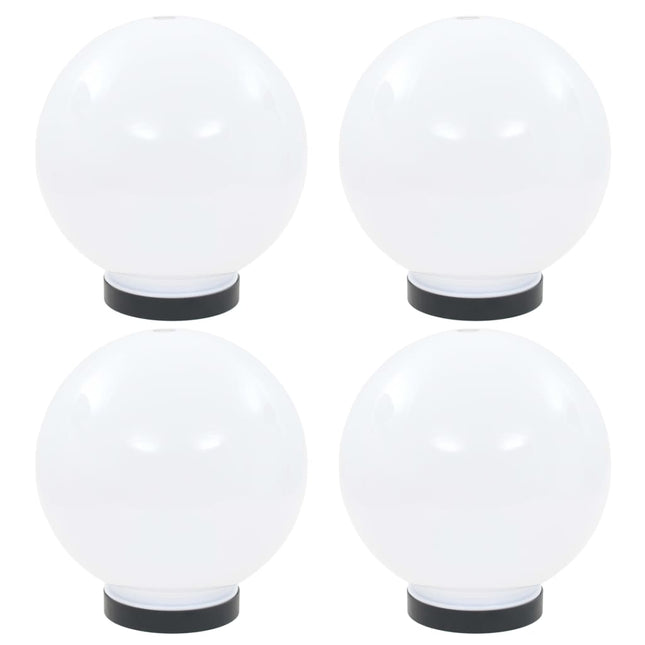 Set Lampade a LED Sferiche 4 pz 20 cm in PMMA