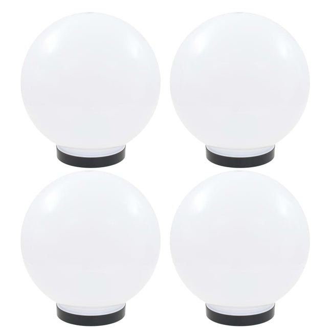 Set Lampade a LED Sferiche 4 pz 25 cm in PMMA