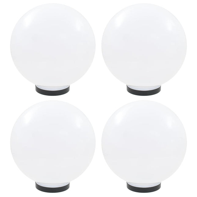 Set Lampade a LED Sferiche 4 pz 30 cm in PMMA