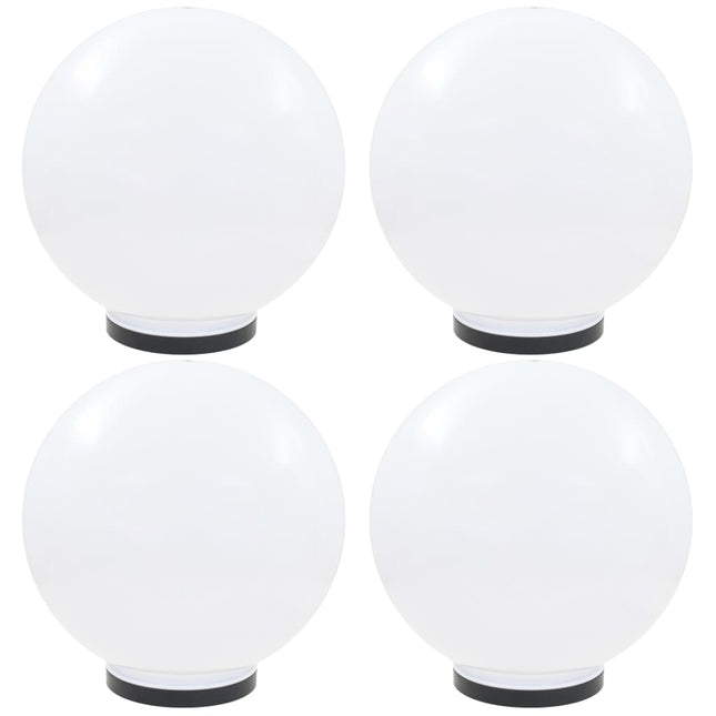 Set Lampade a LED Sferiche 4 pz 40 cm in PMMA