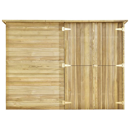 Ripostiglio da Giardino 232x110x170 in Legno di Pino Impregnato