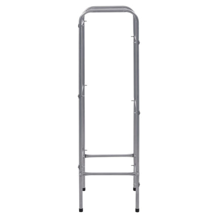 Supporto con Ripiani per 3 Casse Argento 50x33x116 cm Acciaio