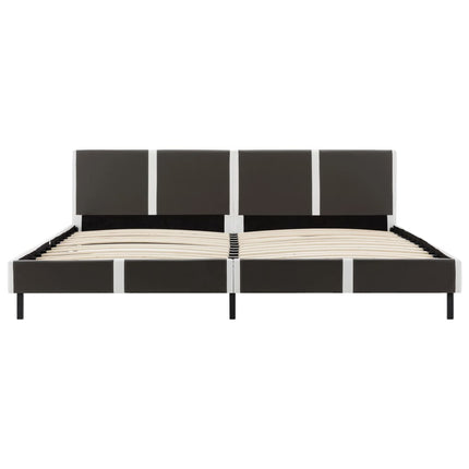 Letto con Materasso Memory Foam in Similpelle 180x200 cm