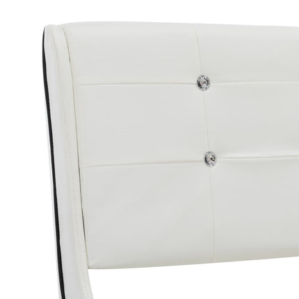 Letto e Materasso MemoryFoam Bianco in Similpelle 120x200cm
