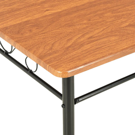 Tavolo da Pranzo Marrone 120x70x75 cm in MDF