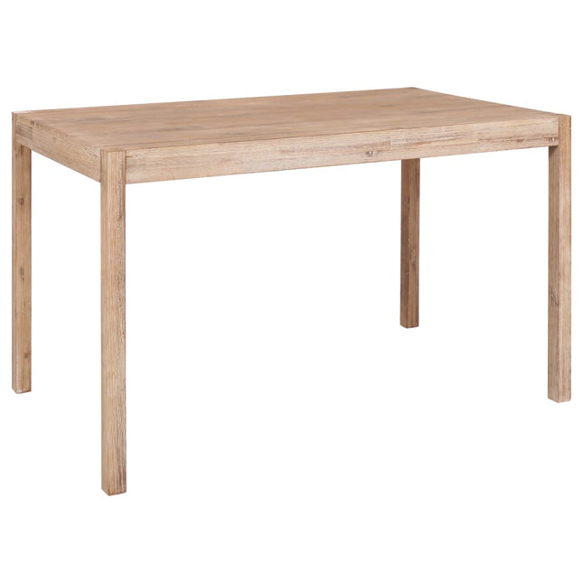 Set da Pranzo 7 pz in Legno Massello di Acacia