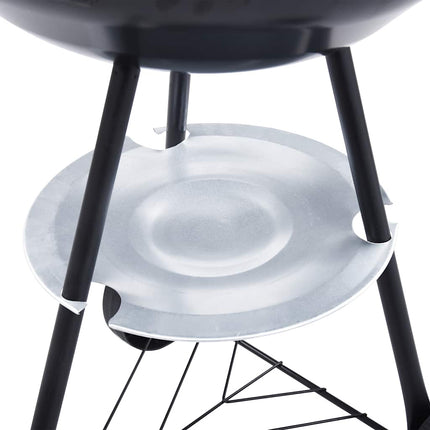 Barbecue a Carbone Kettle Portatile XXL con Ruote 44 cm