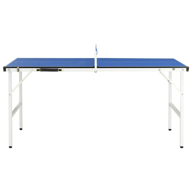 Tavolo da Ping Pong con Rete 5 Piedi 152x76x66 cm Blu