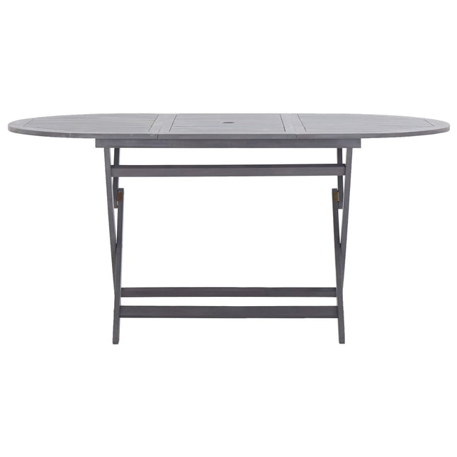 Tavolo da Giardino Pieghevole 160x85x75 cm Massello di Acacia