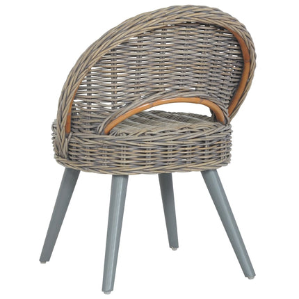 Poltrona in Rattan Kubu Grigio