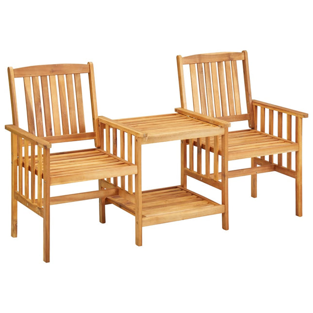 Sedie Giardino Tavolino da TÃƒÂ¨ 159x61x92cm Legno Massello Acacia
