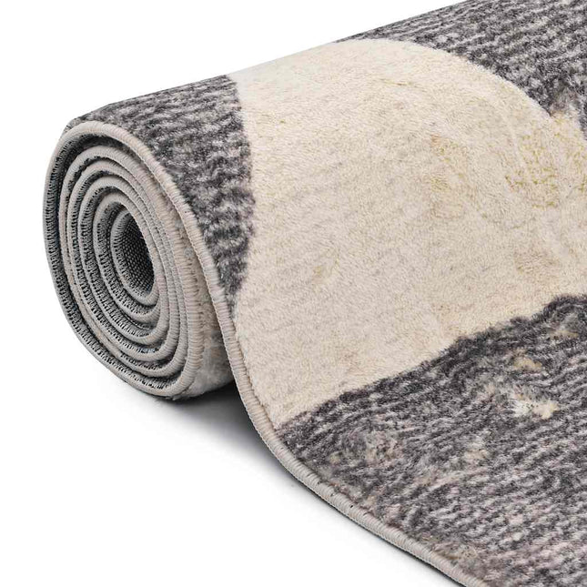 Tappeto Stampato Beige 120x170 cm in Poliestere