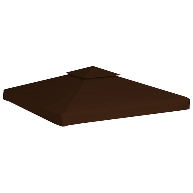 Copertura Superiore per Gazebo a 2 Strati 310g/mÃ‚Â² 3x3m Marrone