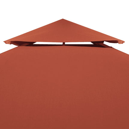 Copertura Superiore Gazebo a 2 Strati 310g/mÃ‚Â² 3x3m Terracotta